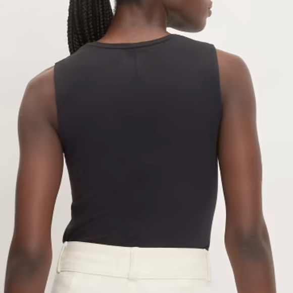 NEW Everlane The Supima Form Tank Top in Black - Picture 2 of 8